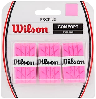 Foto 1 | Tennis Overgrip Wilson Profile, Paquete De 3, Color Rosa - Venta Internacional.
