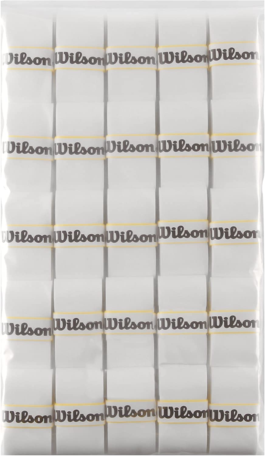 Overgrip Wilson Pro Comfort, Paquete De 25 Unidades, Color Blanco - Venta Internacional.