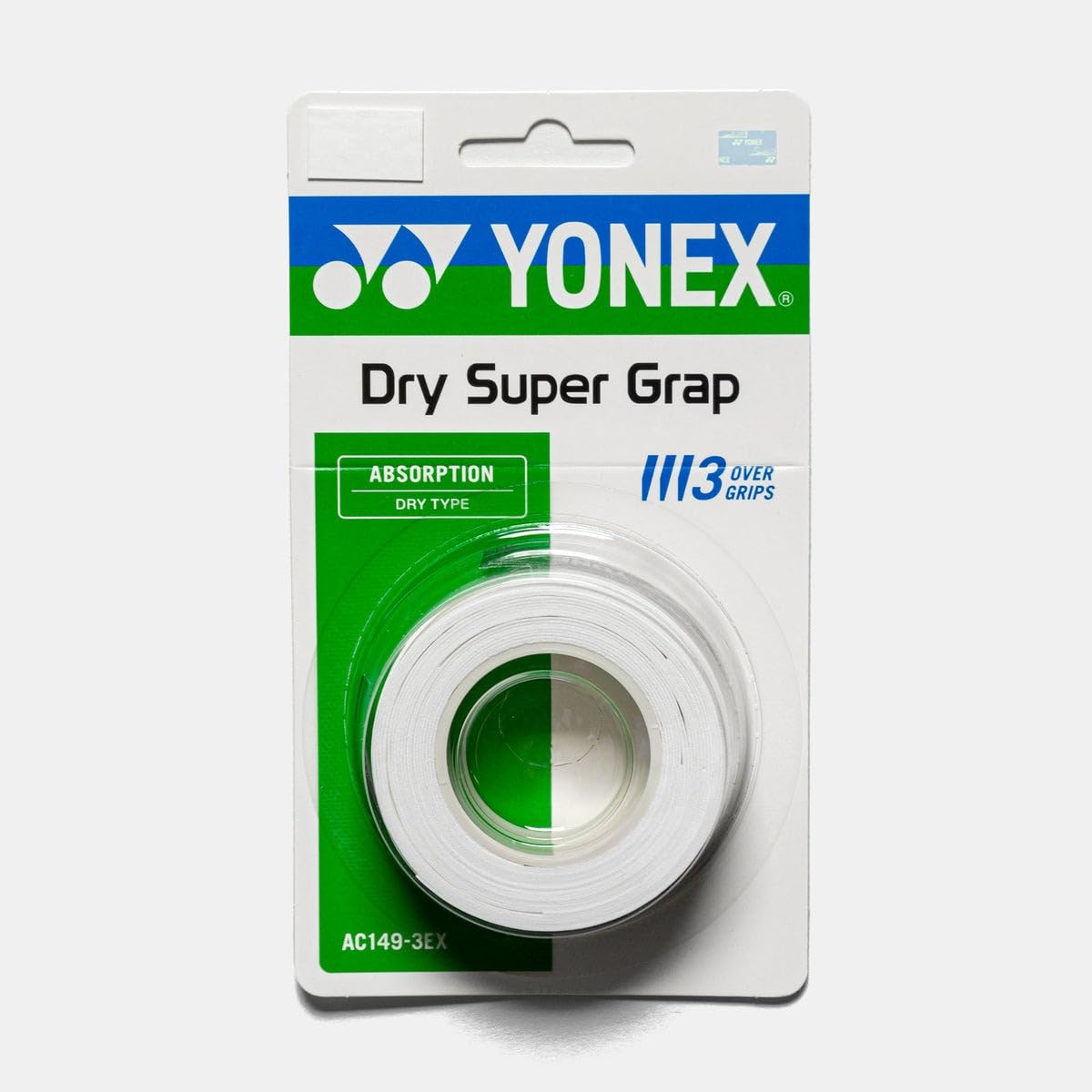 Foto 2 pulgar | Overgrip Yonex Dry Super Grap, Paquete De 3 Unidades, Color Blanco, 0,45 Mm De Grosor - Venta Internacional.