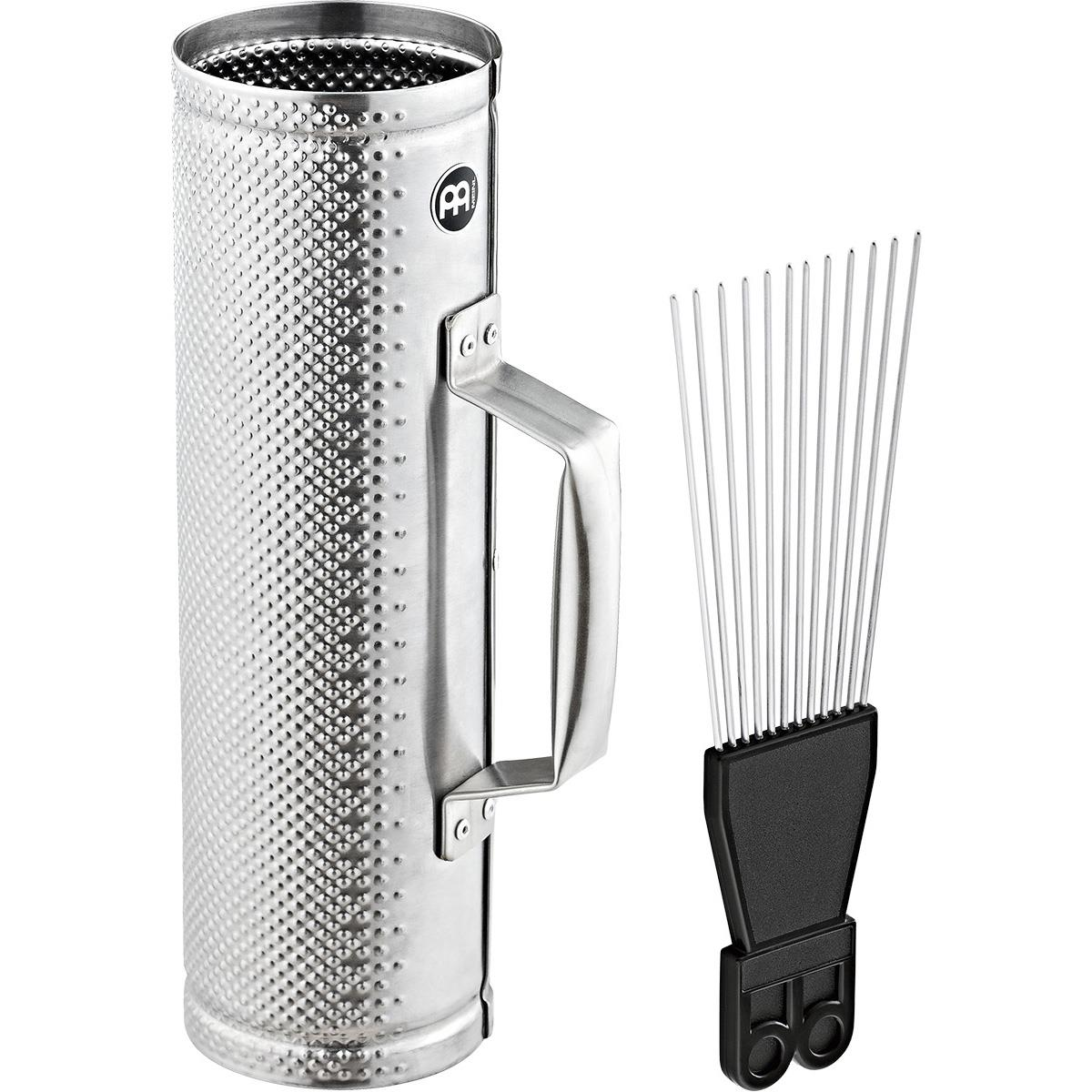 Meinl Mgu2 Guiro De Acero Con Rascador Merengue