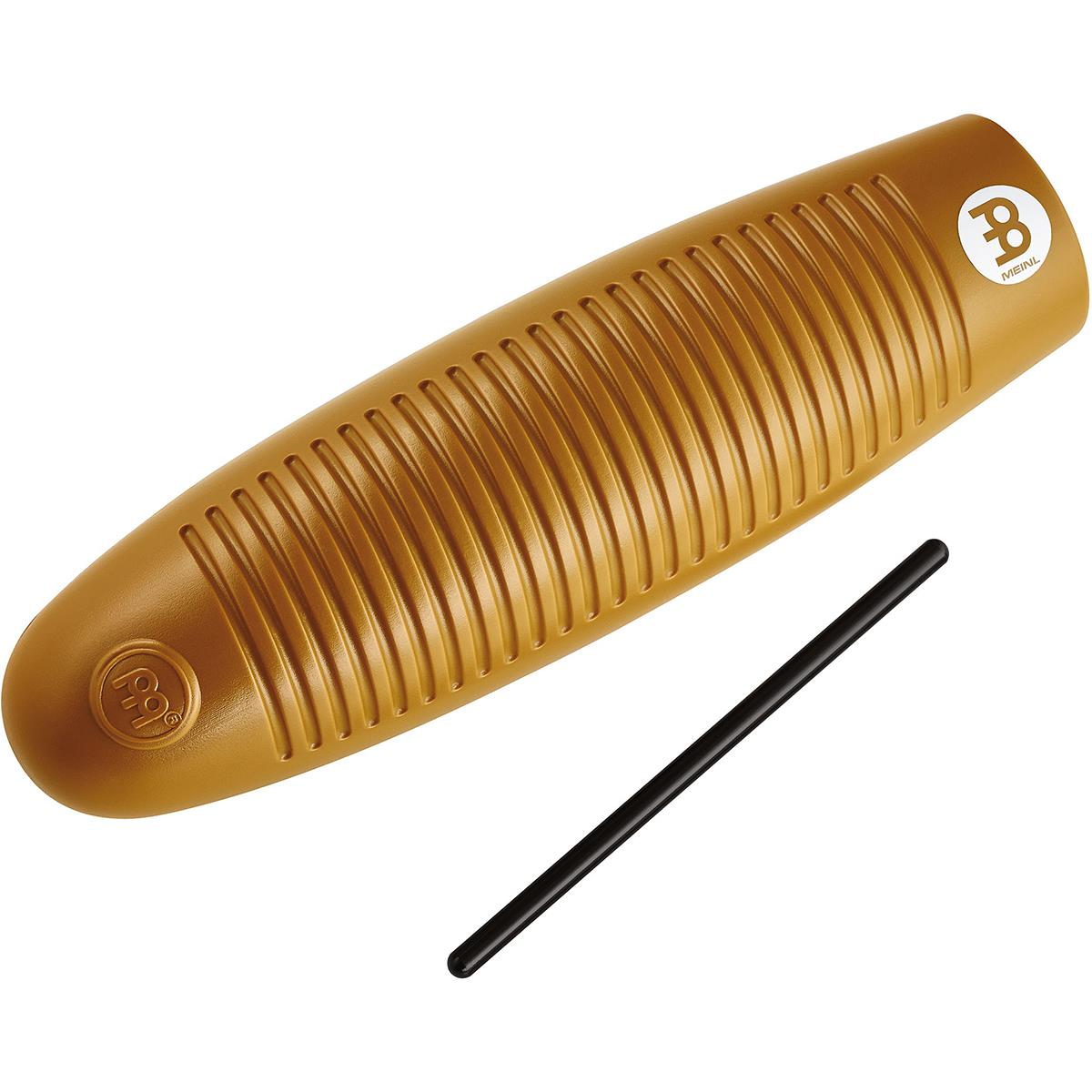 Güiro Meinl Gu9 de Fibra de Vidrio con Raspador Percusión