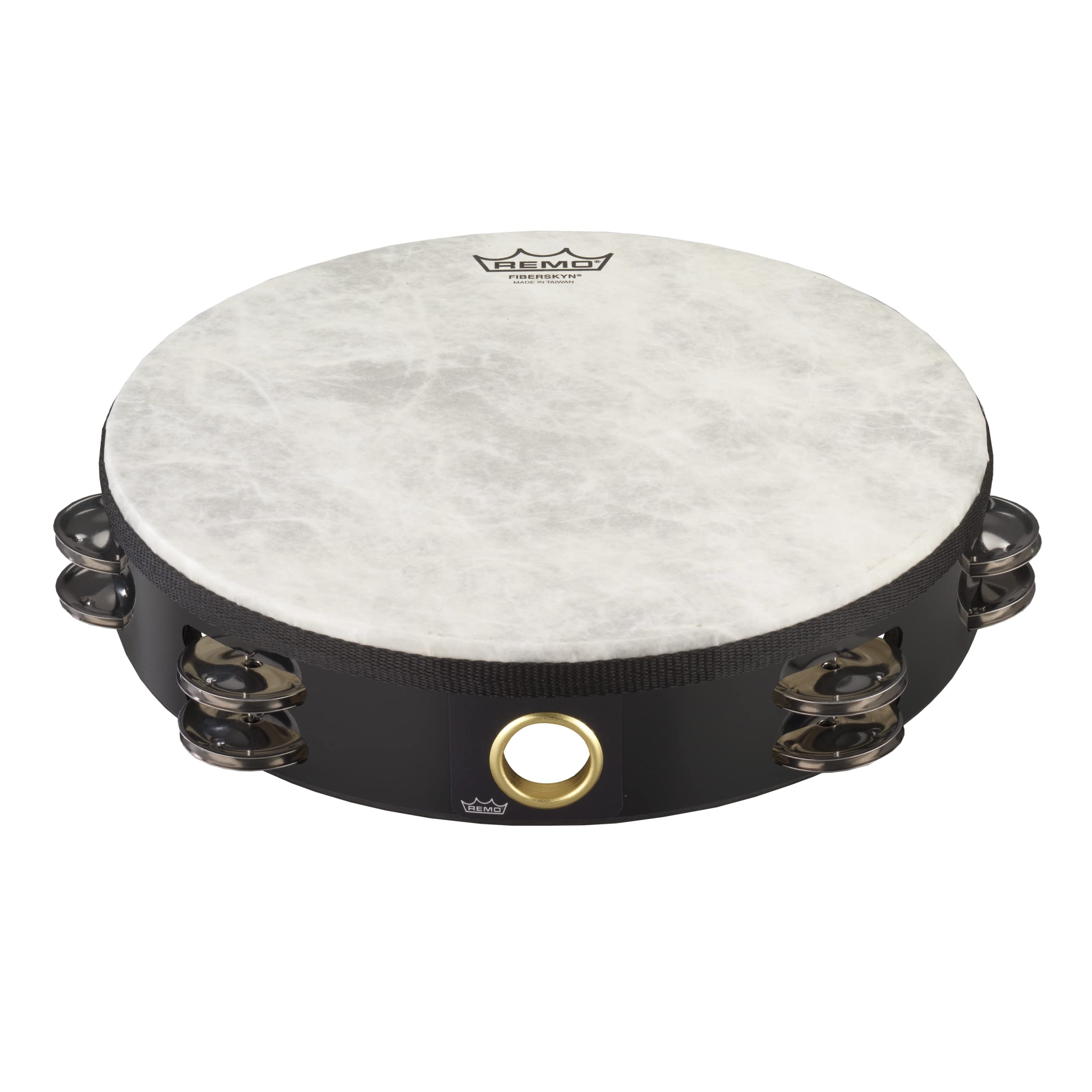 Pandereta Remo Ta-5210-70 Fiberskyn Quadura Black 10 - Venta Internacional.