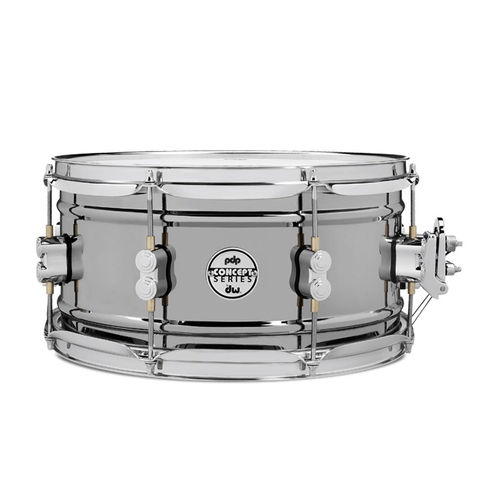 Tarola Concept Series Black Nickel Pacific Drums Pdsn6513bncr Plateado 13x6.5