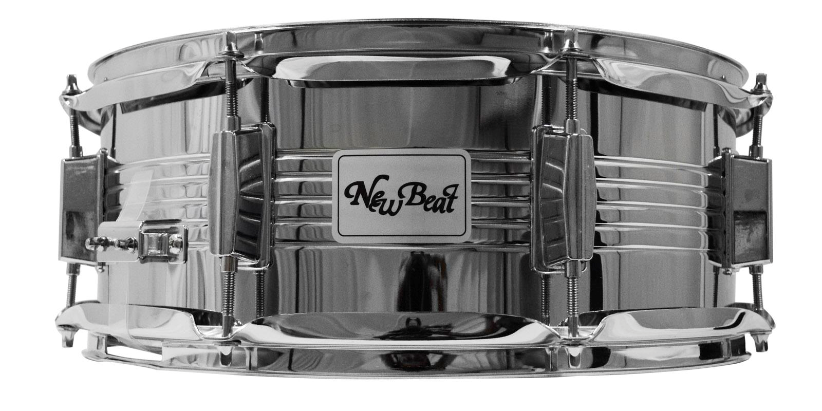 Tarola de Acero New Beat NBS-1455 Plateada 14 X 5.5'' para Batería