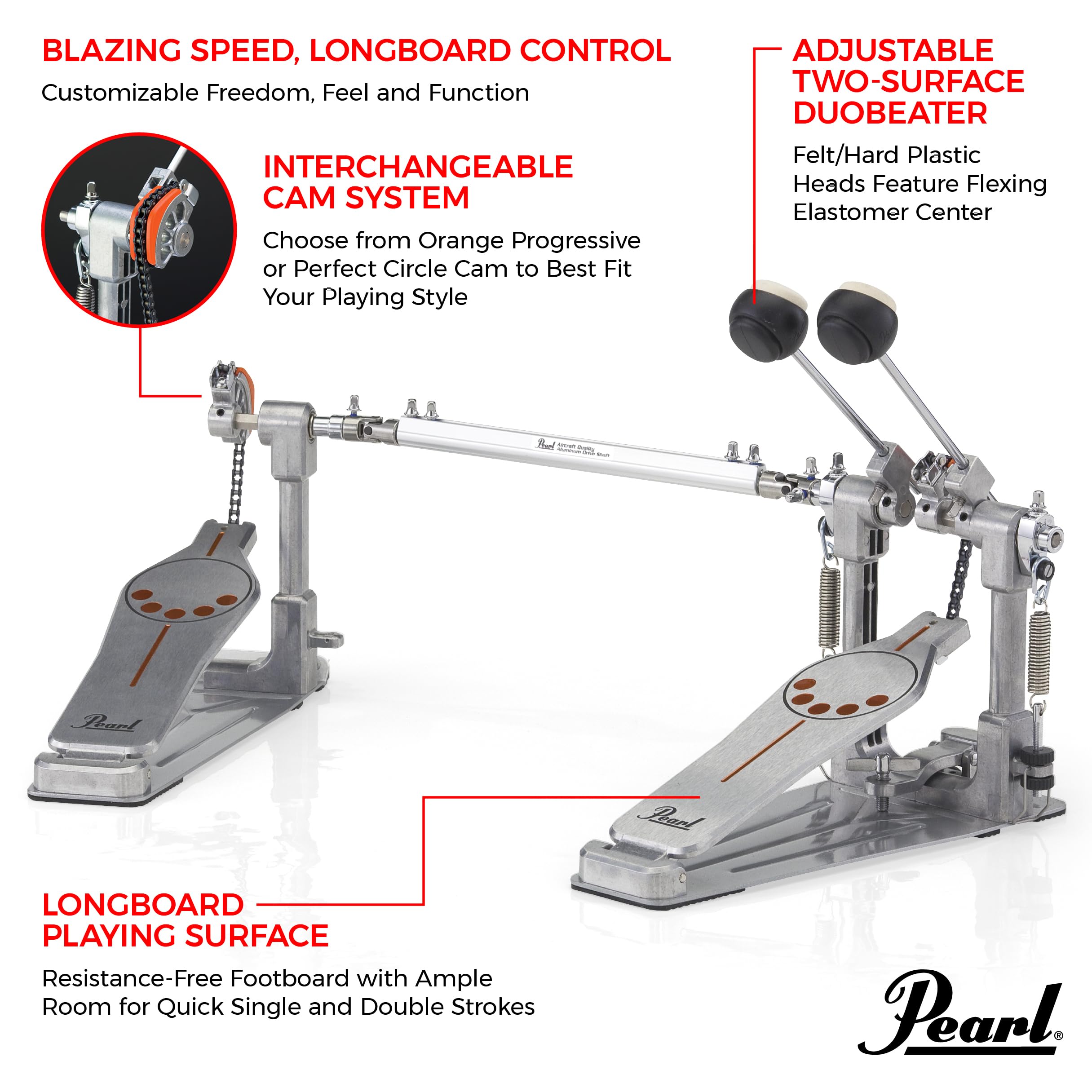 Foto 4 pulgar | Pedal Para Contrabajo Pearl P932 Longboard Demo P932 - Venta Internacional.