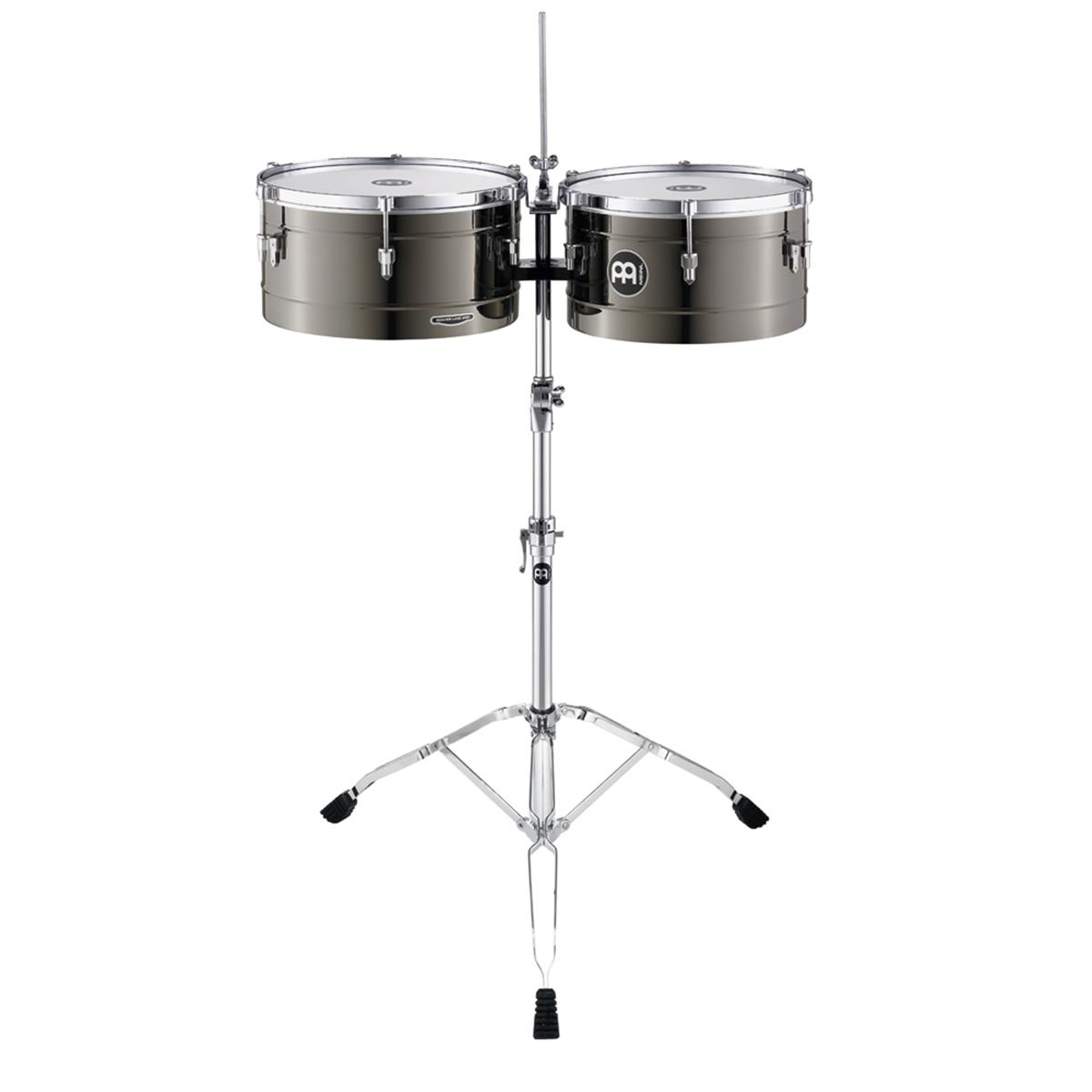 Timbales Marathon Meinl MT-1415BN Grises 14 y 15 Pulgadas + Atril