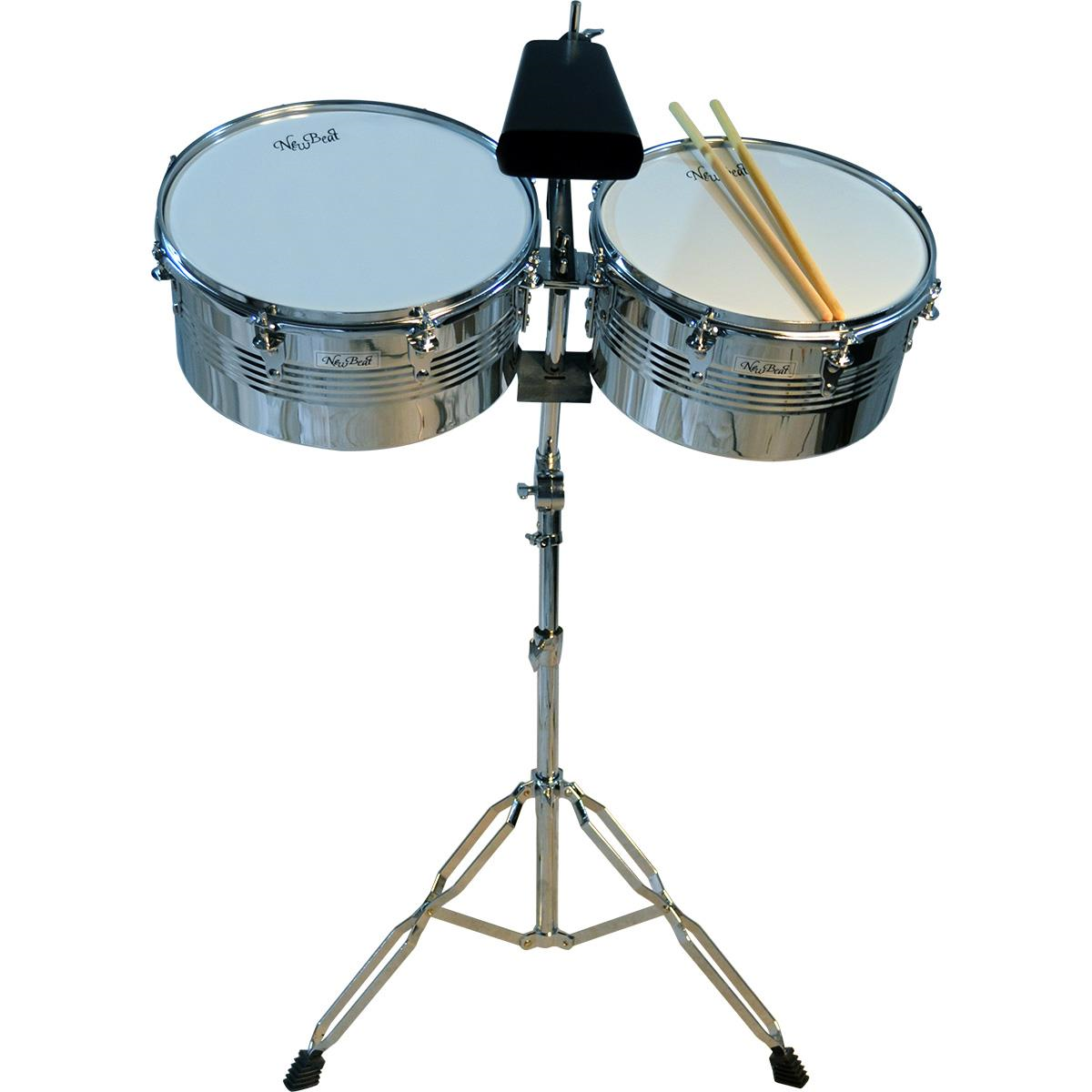 Foto 1 | Timbales New Beat Lt-156cas 13 y 14" + Base Reforzada