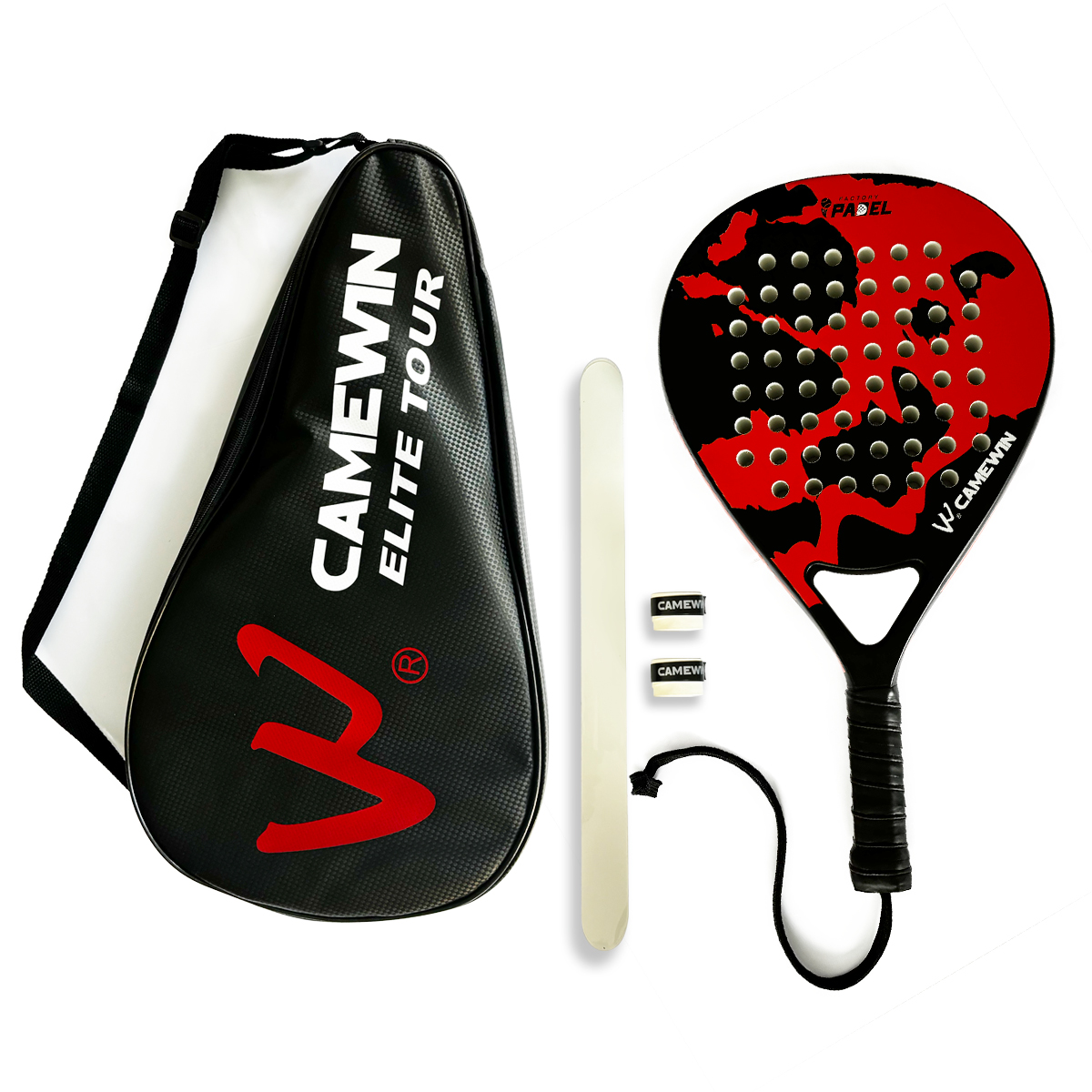 Foto 2 pulgar | Camewin Pala Pádel Kit Con Funda Premium Protector Y 2 Grips