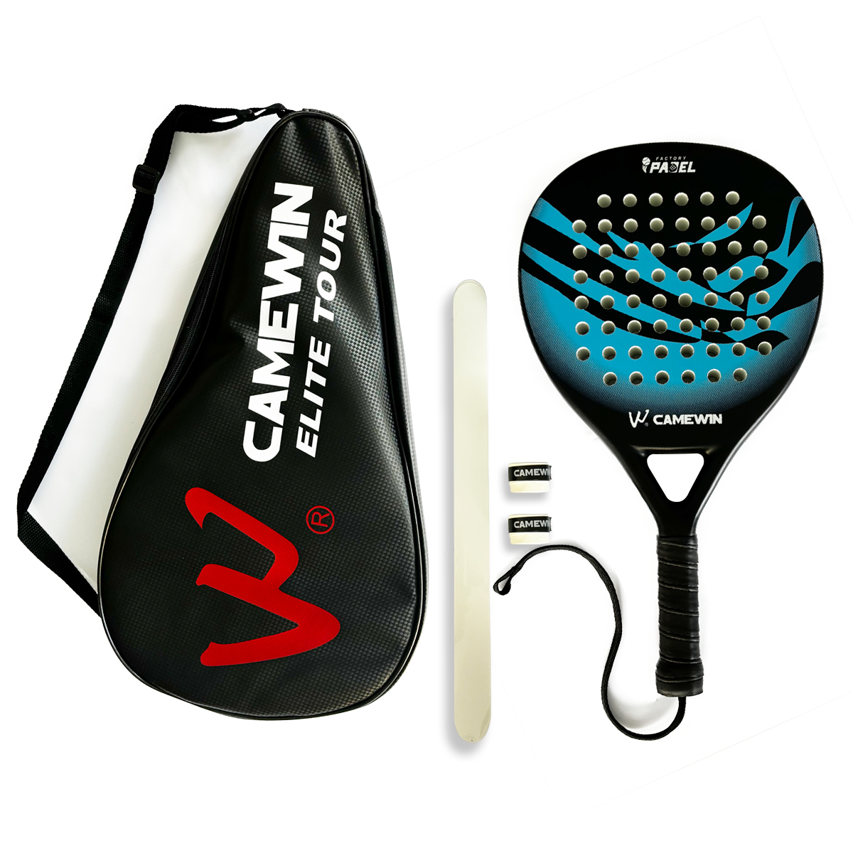 Bf Toys Camewin Pala Pádel Kit Con Funda Premium Protector Y 2 Grips