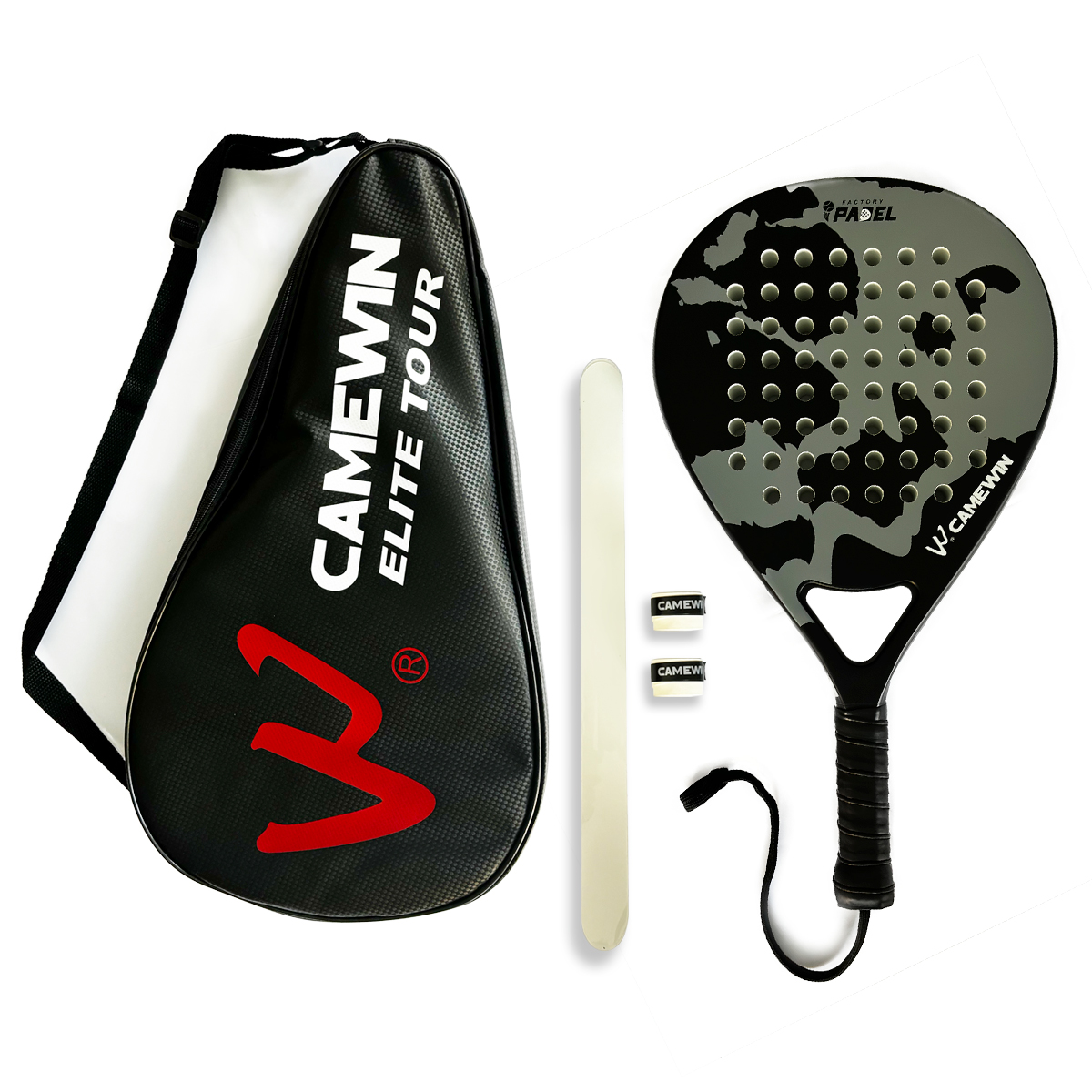 Bf Toys Camewin Pala Pádel Kit Con Funda Premium Protector Y 2 Grips