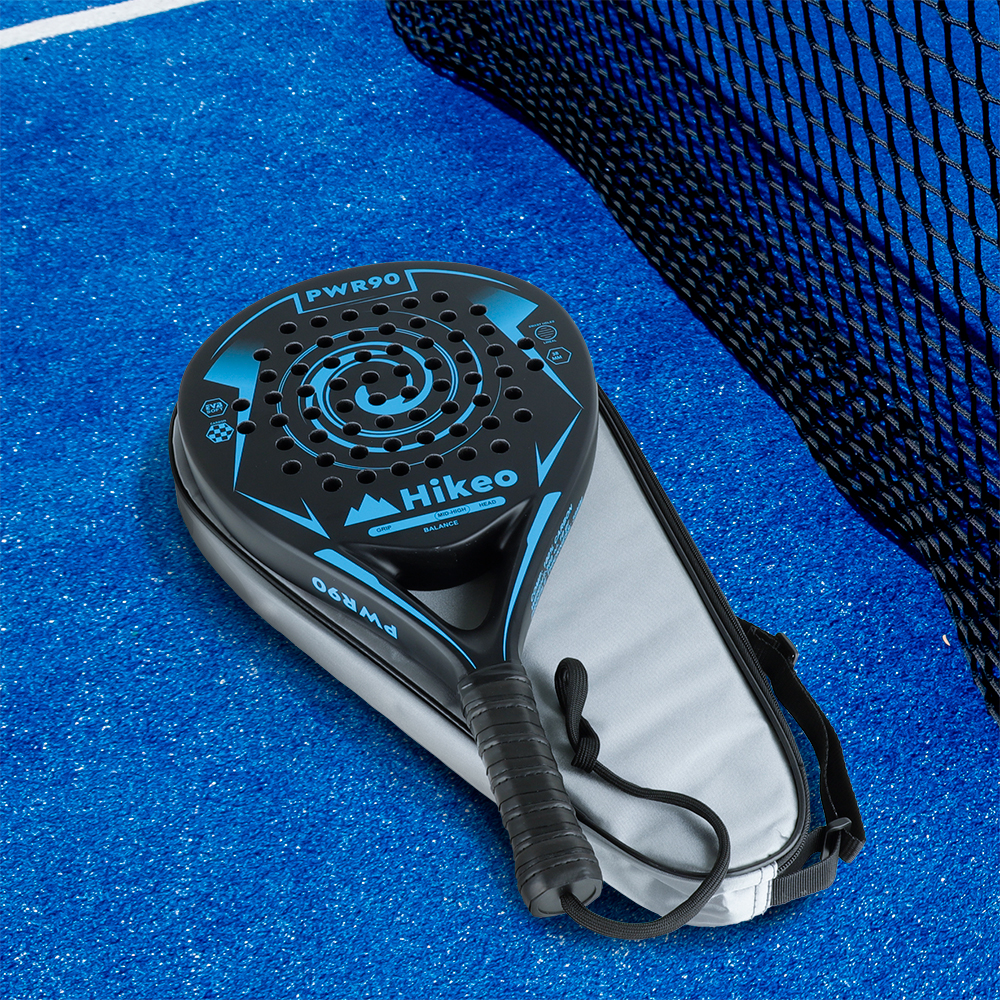 Foto 8 pulgar | Pala De Padel Con 3 Pelotas Funda Grip Raqueta 100% Fibra De Carbono, Hikeo, Azul, 83696-bu