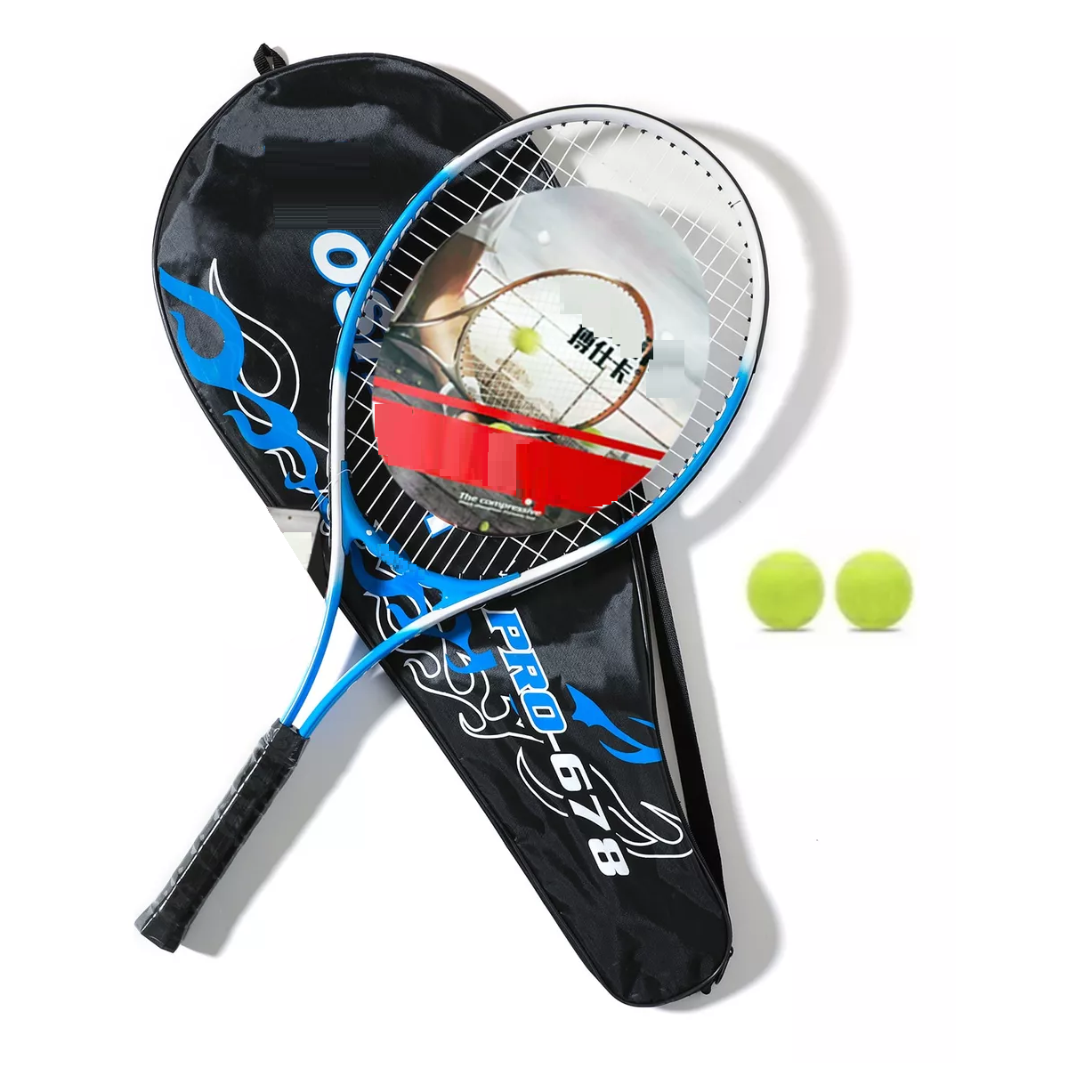 Foto 2 pulgar | Set De Tenis Adulto Duo 1 Raquetas + 2 Pelotas Eo Safe Imports Esi-17468 Multicolor