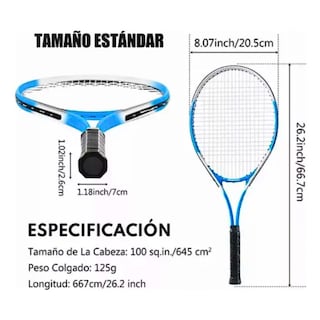 Foto 5 | Set De Tenis Adulto Dúo 2 Raquetas + 1 Pelota