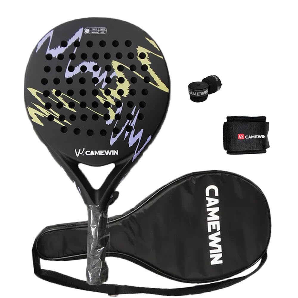 Foto 4 pulgar | Raquetas de Pádel Camewin 4018 con Funda Superficie de Carbono y Núcleo Eva