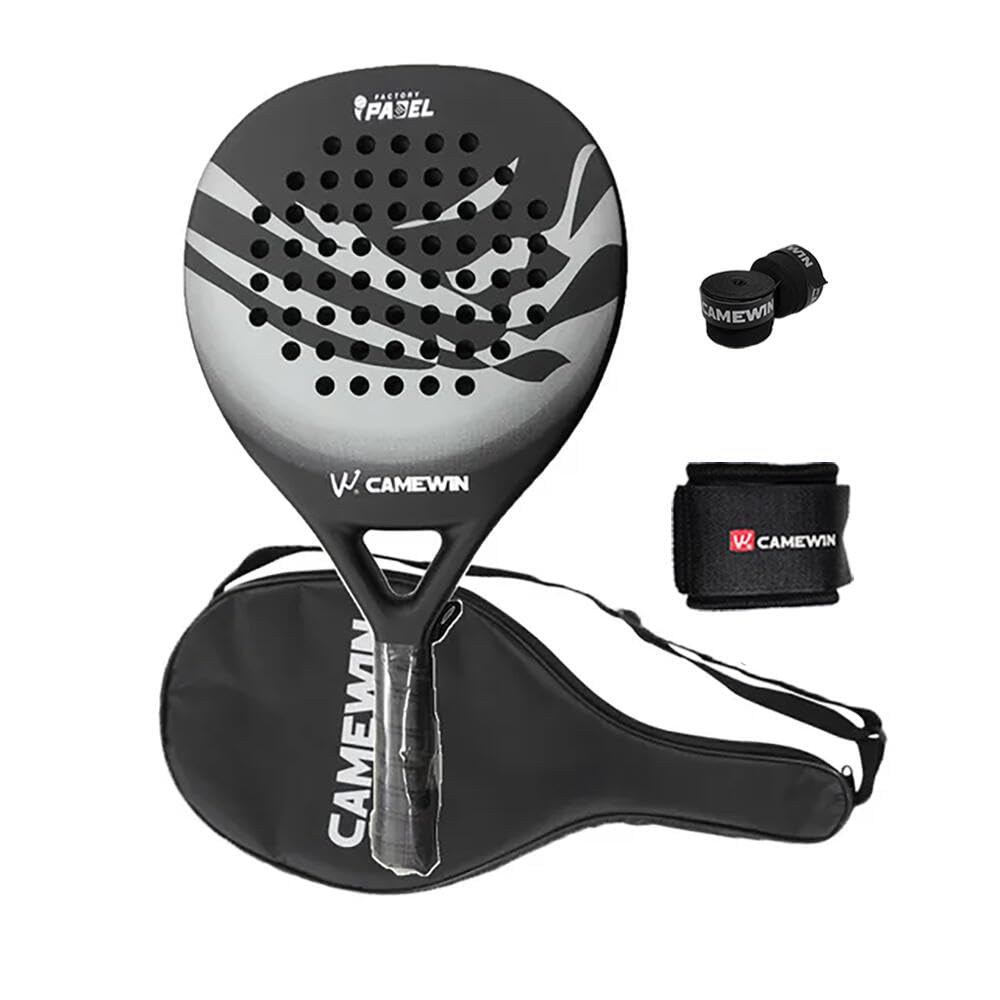 Raqueta de Pádel Camewin Gris con Accesorios