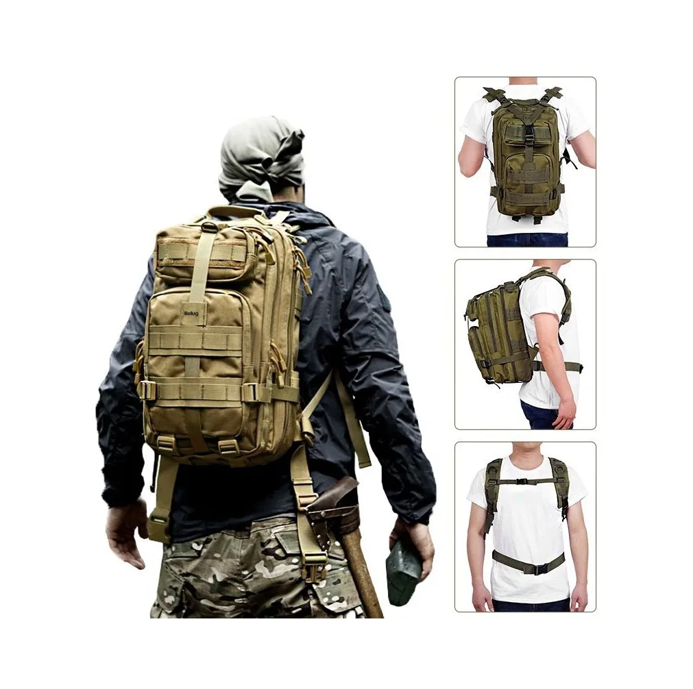 Foto 5 pulgar | Mochila Militar Belug Táctica Para Portátil Caki