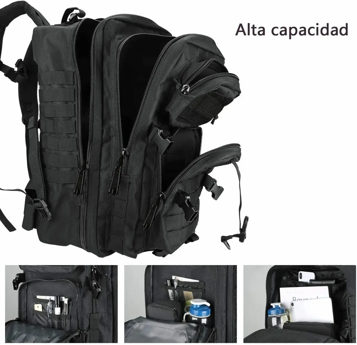 Foto 4 pulgar | Mochila Militar  Belug Táctica Escolar Negro