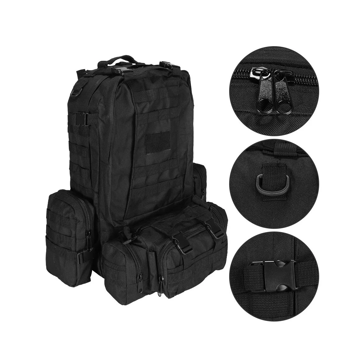 Foto 4 pulgar | Mochila de Camping Impermeable de Gran Capacidad Eo Safe Imports Esi-6685 color Negro