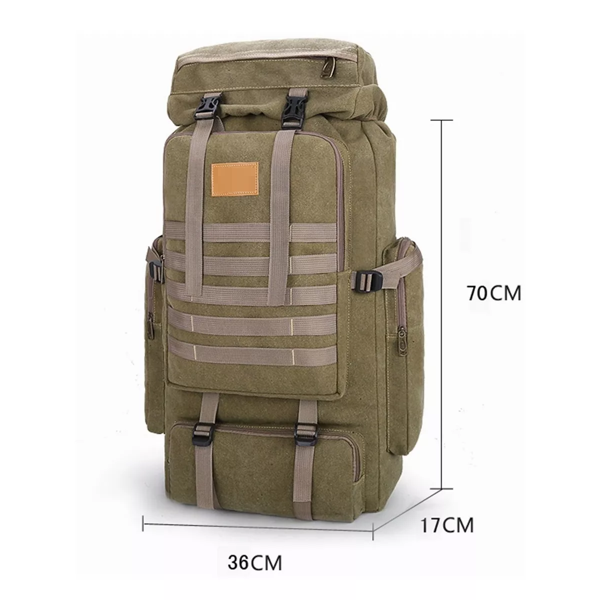 Foto 4 pulgar | Mochila Táctica Militar Impermeable De 80l Eo Safe Imports Esi-11875 Marron