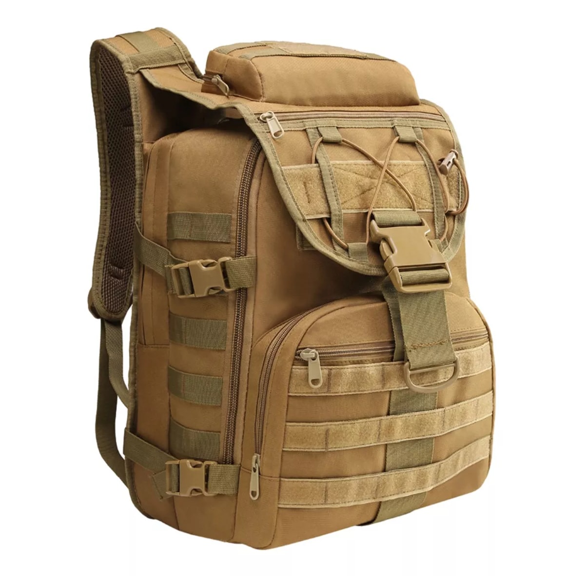 Mochila Táctica Militar Backpack Campismo Ciclismo Eo Safe Imports Esi-11857 Beige