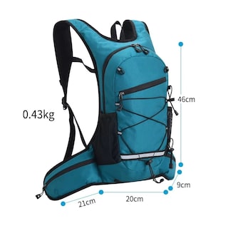 Foto 3 | Mochila Hidratación Campismo Y Ciclismo Con Bolsa Agua Eo Safe Imports Esi-11878 Azul