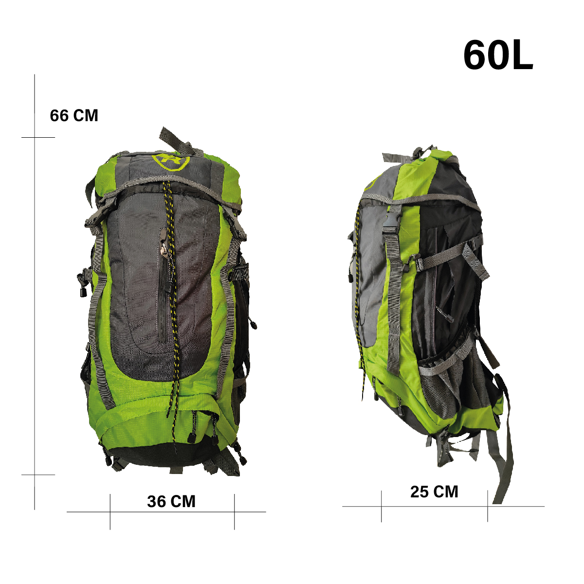 Foto 5 | Mochila de Campismo Travel Republic Verde TR 60L Resistente