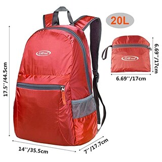 Foto 2 | Mochila G4free, Ligera Y Plegable, 20 Litros, Para Viajes Y Senderismo - Venta Internacional.