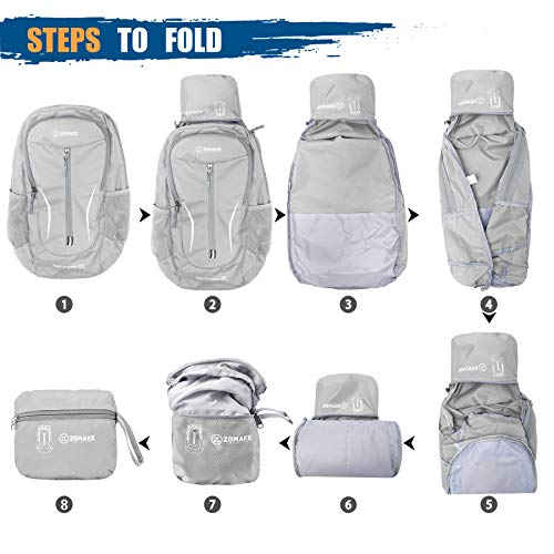 Foto 7 pulgar | Mochila de Senderismo Zomake Ligera y Resistente al Agua - Venta Internacional