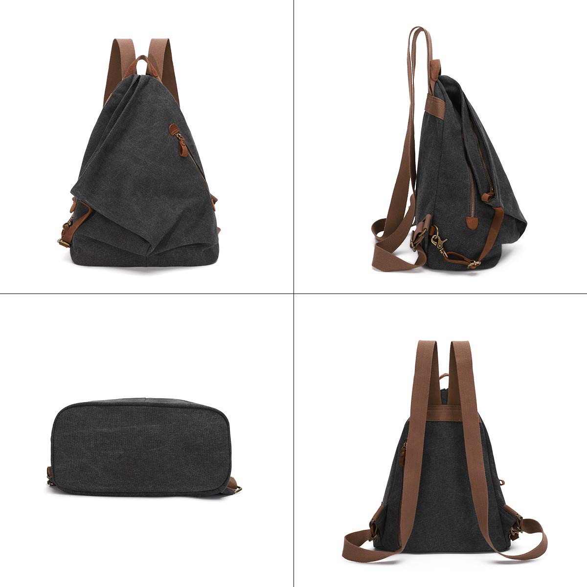 Foto 6 pulgar | Mochila Kl928 de Lona Tipo Vintage - Venta Internacional