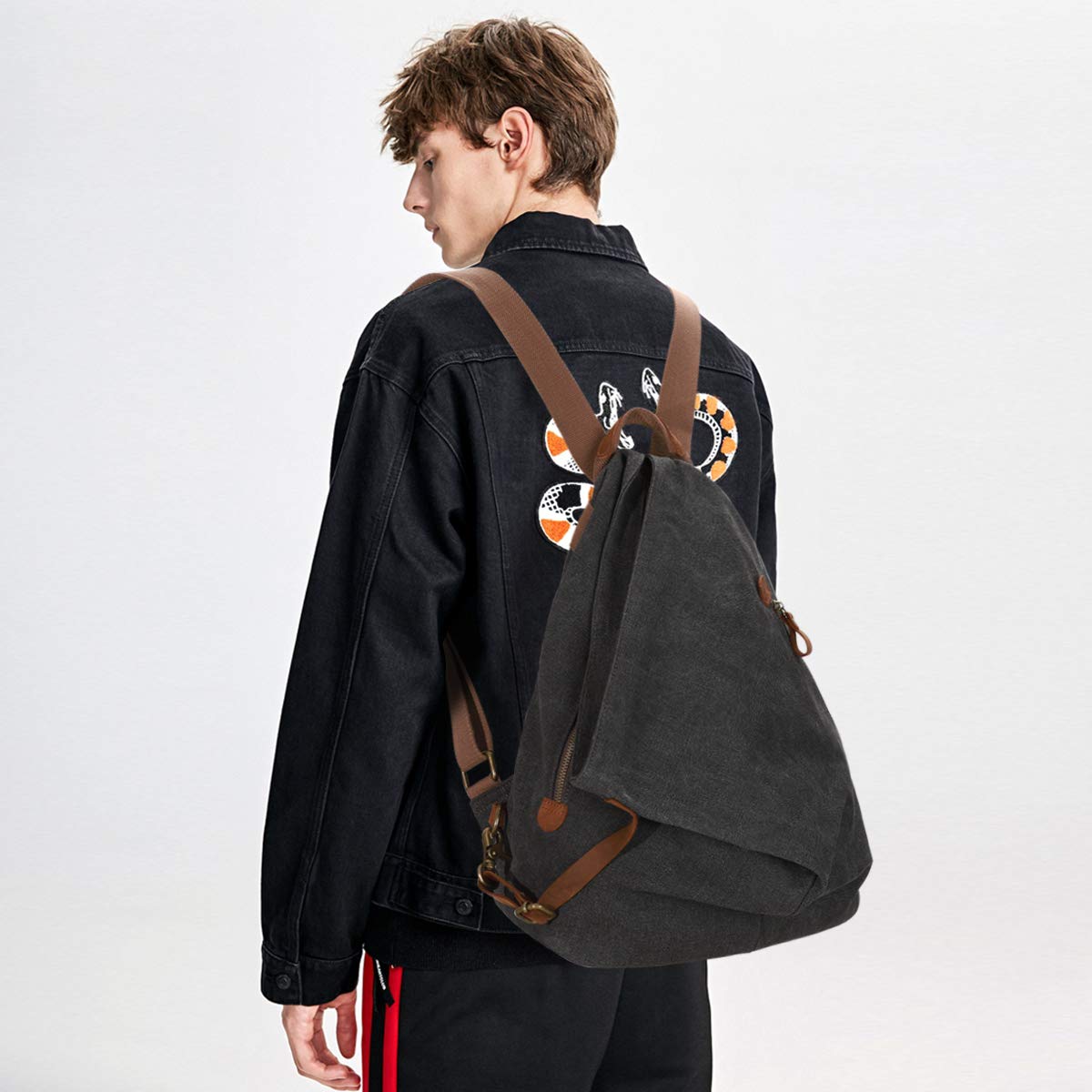 Foto 6 | Mochila Kl928 de Lona Tipo Vintage - Venta Internacional