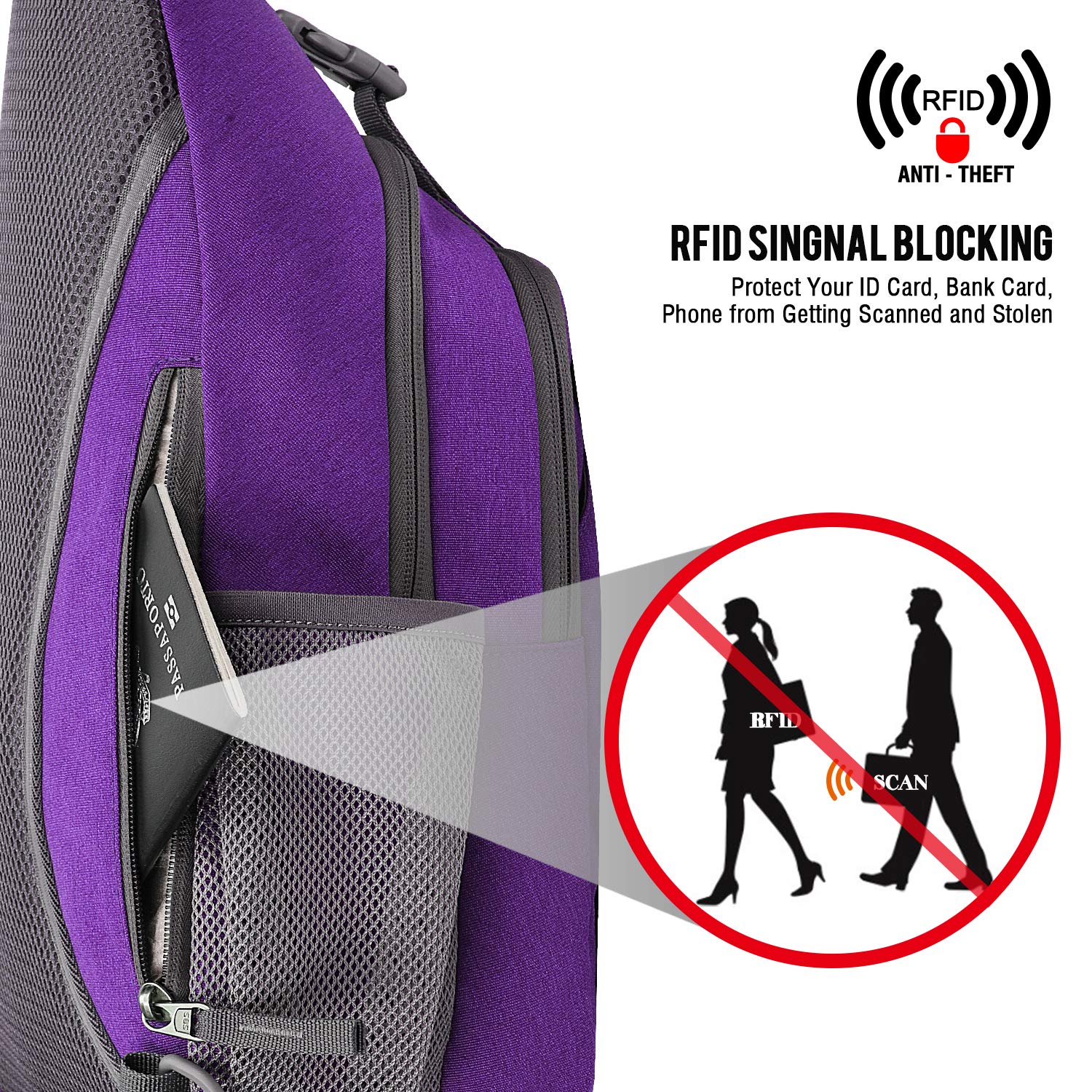 Foto 3 pulgar | Mochila Bandolera G4free con Bloqueo Rfid - Venta Internacional