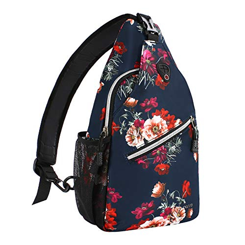 Mochila Tipo Bandolera Mosiso Para Viajes Y Senderismo, Color Azul Cottonrose - Venta Internacional.