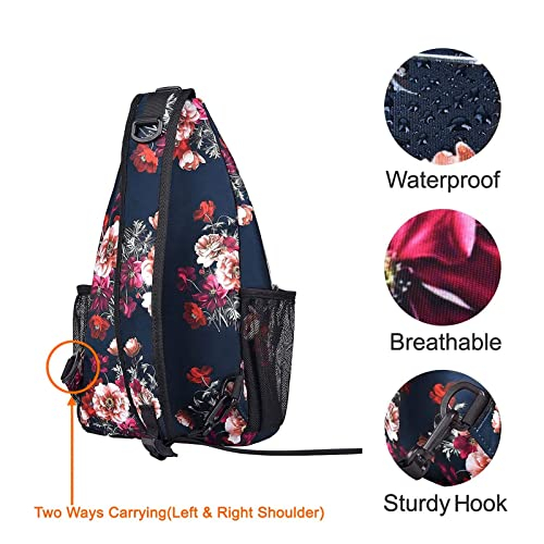 Foto 7 | Mochila Tipo Bandolera Mosiso Para Viajes Y Senderismo, Color Azul Cottonrose - Venta Internacional.