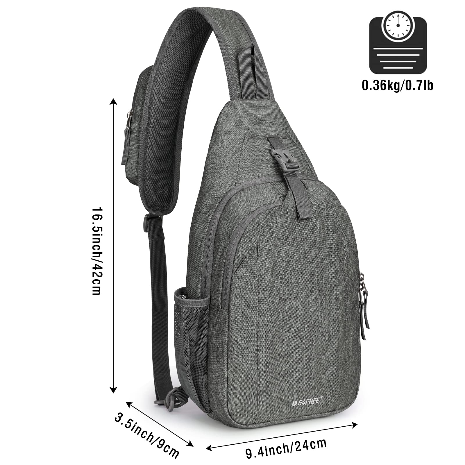 Foto 4 pulgar | Bandolera G4free Sling Mochila con Bloqueo Rfid - Venta Internacional