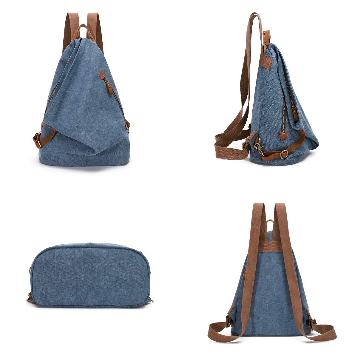 Foto 6 pulgar | Mochila Kl928 de Lona Vintage Impermeable - Venta Internacional