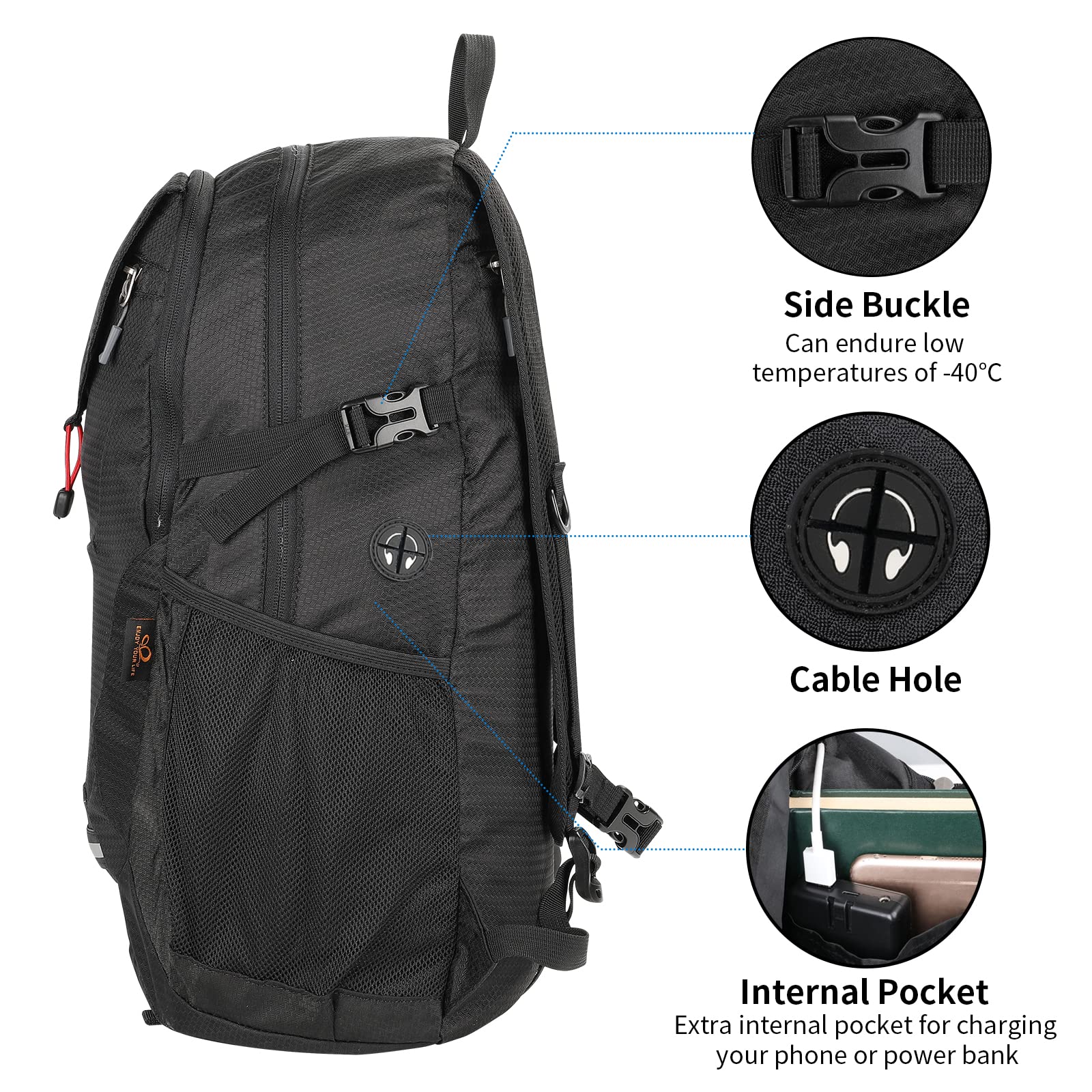 Foto 5 pulgar | Mochila de Senderismo Waterfly Ligera y Plegable - Venta Internacional