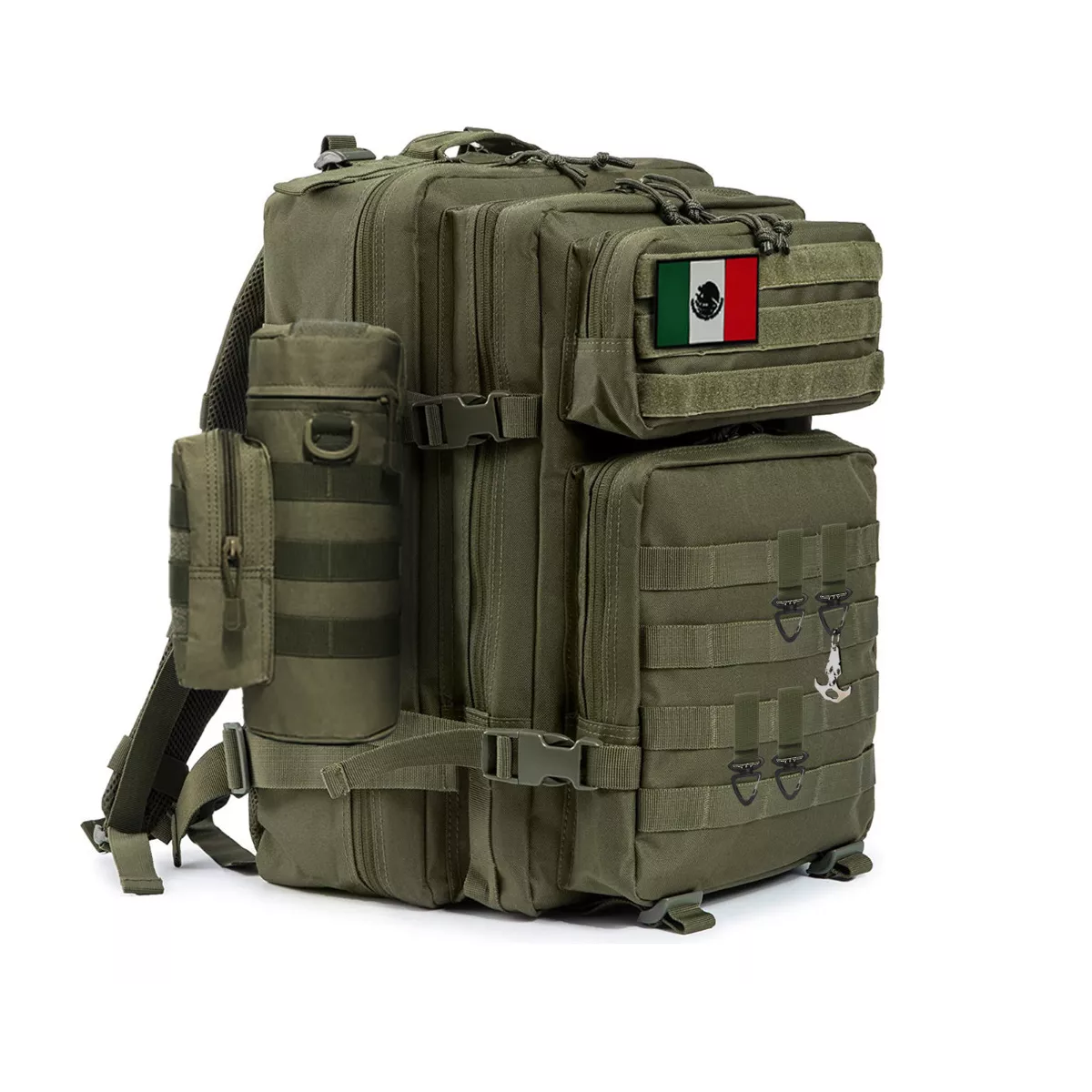 Mochila Táctica para Exteriores con Accesorios Eo Safe Imports Esi-13304 Verde