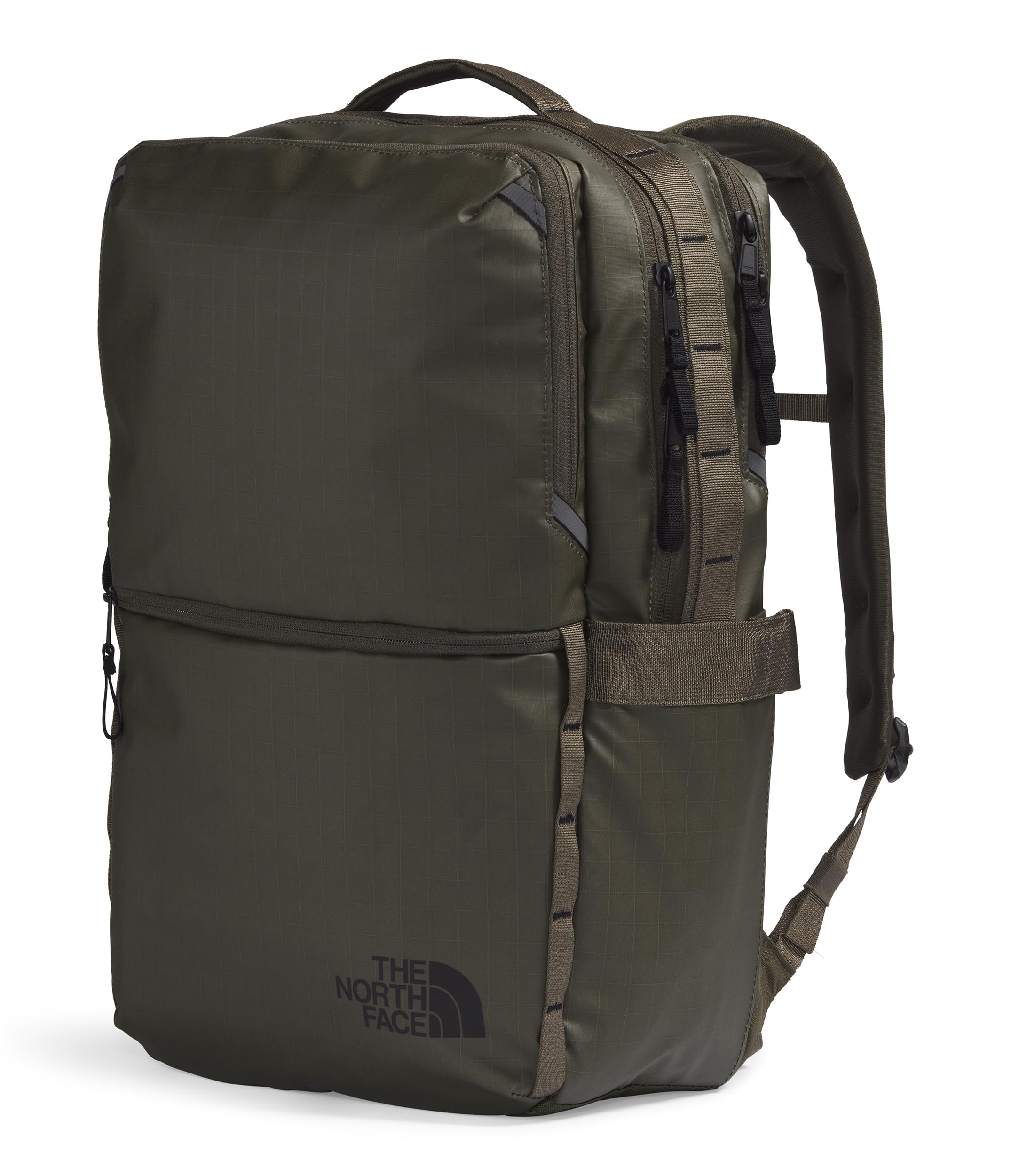 Foto 3 pulgar | Mochila The North Face Base Camp Voyager New Taupe Verde - Venta Internacional