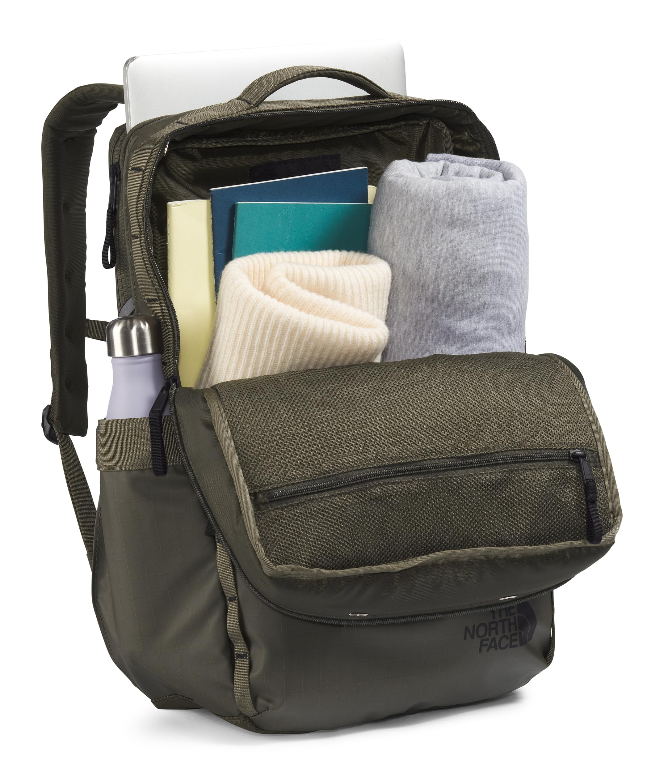 Foto 5 pulgar | Mochila The North Face Base Camp Voyager New Taupe Verde - Venta Internacional