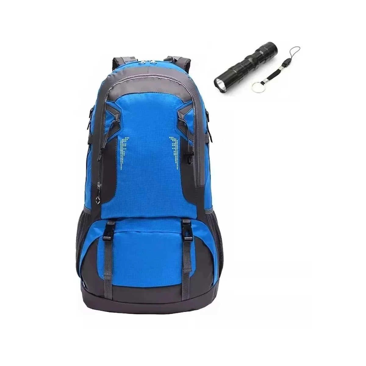 Mochila Viaje De Senderismo De 60l Para Acampar Impermeable Eo Safe Imports Esi-13855 Multicolor