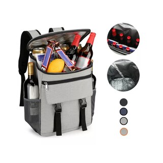 Foto 3 | Mochila Nevera Portátil Para Picnics Mochila Más Fresca 30l Eo Safe Imports Esi-13718 Gris