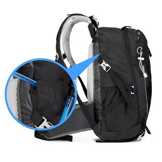 Foto 2 | Mochila De Senderismo Impermeable Montañismo Camping Eo Safe Imports Esi-13724 Negro