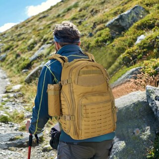 Foto 4 | Mochila Militar Táctica Camping Impermeable Alta Calidad Eo Safe Imports Esi-13715 Beige