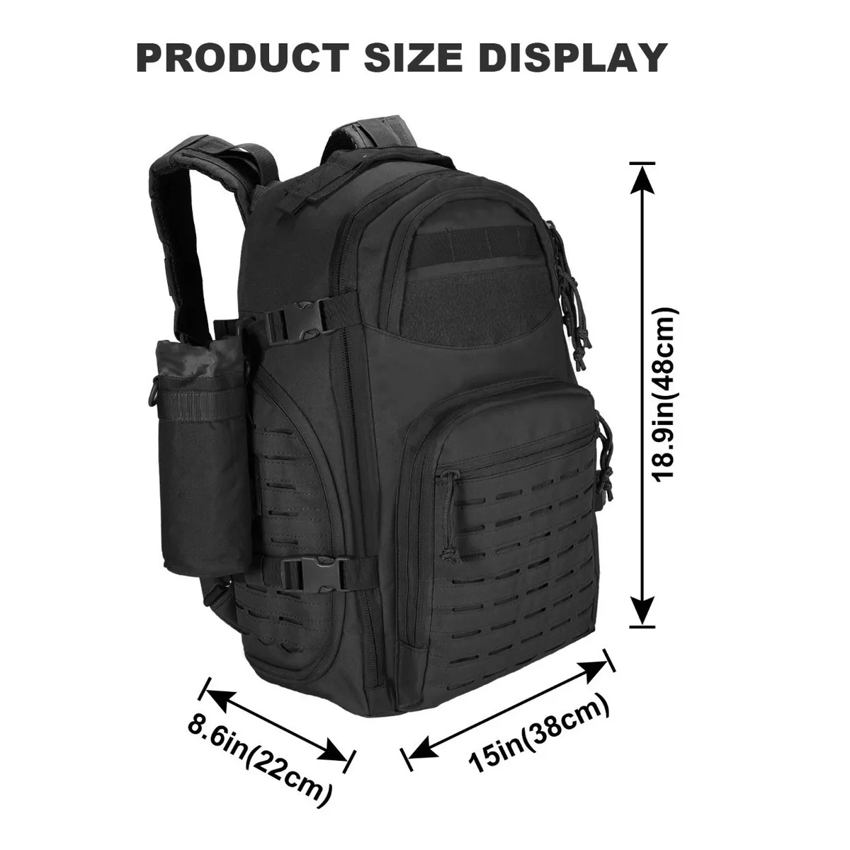 Foto 4 pulgar | Mochila Eo Safe Imports ESI-14795 Negra Impermeable