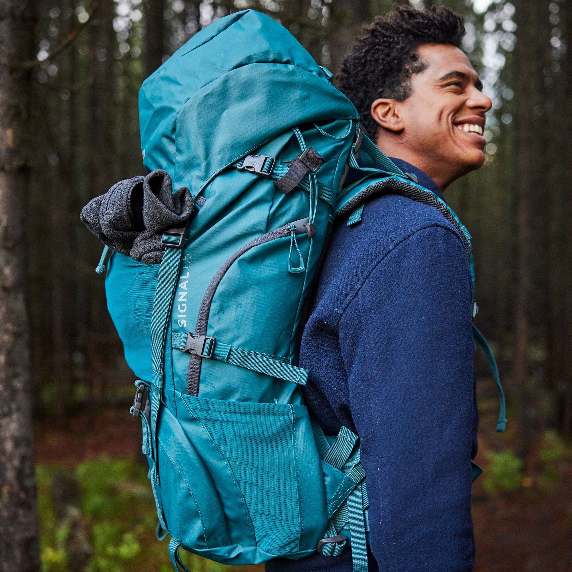 Foto 5 pulgar | Mochila De Hiking Backpacking Signal 65l Azul Teton