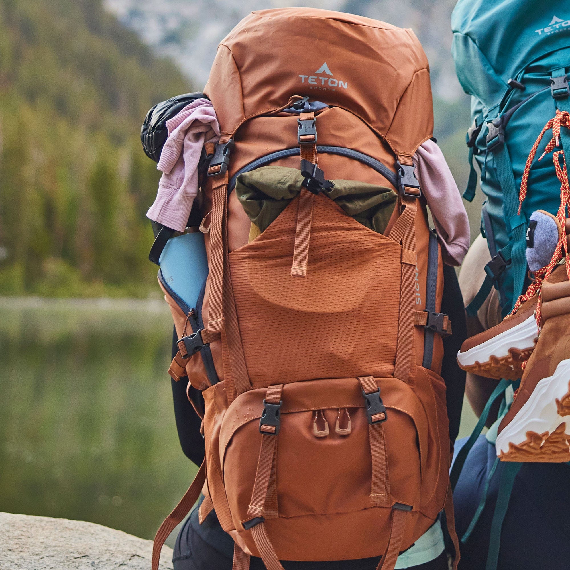 Foto 5 pulgar | Mochila De Hiking Backpacking Signal 65l Marrón Teton