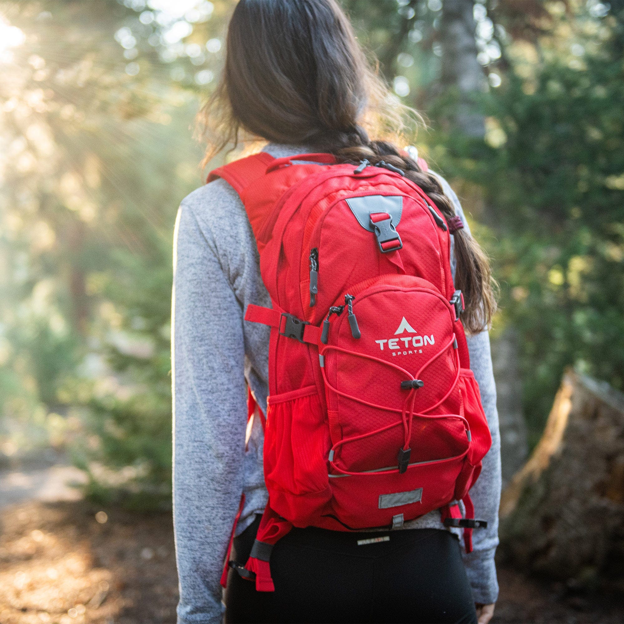 Foto 4 pulgar | Mochila De Hidratación Oasis 18l Rojo Con Bolsa De Agua De 2l Teton