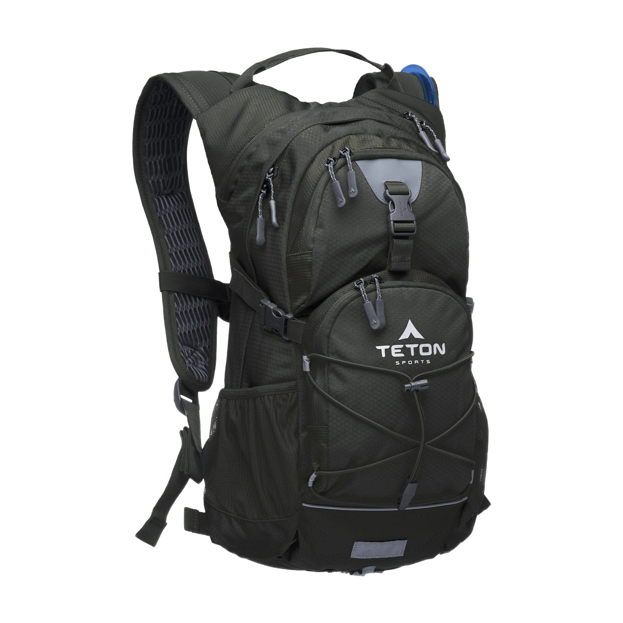 Foto 2 | Mochila De Hidratación Oasis 18l Negro Con Bolsa De Agua De 2l Teton