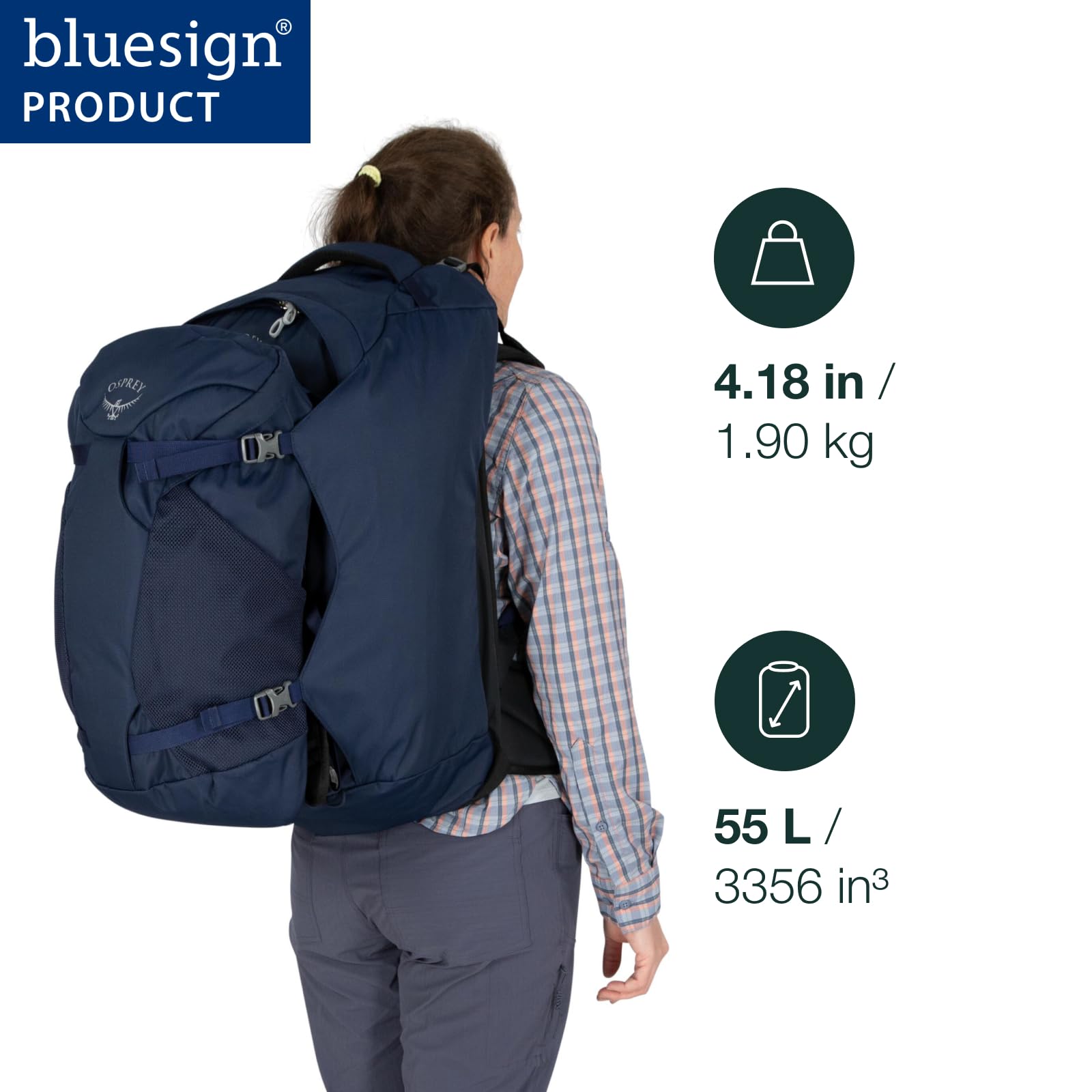 Foto 2 | Mochila De Viaje Osprey Fairview 55l Para Mujer Night Jungle - Venta Internacional.