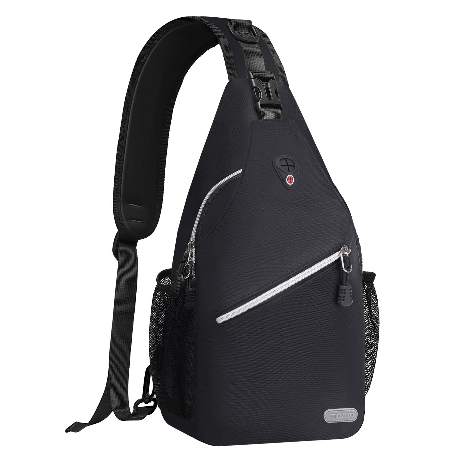 Foto 2 pulgar | Mochila Tipo Bandolera Mosiso Negra Para Viajes Y Senderismo - Venta Internacional.